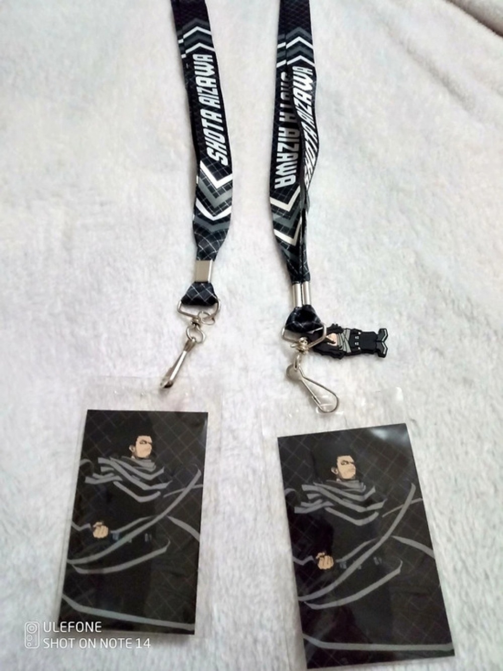 My Hero Academia lanyard badge holders Holder Set Black & White